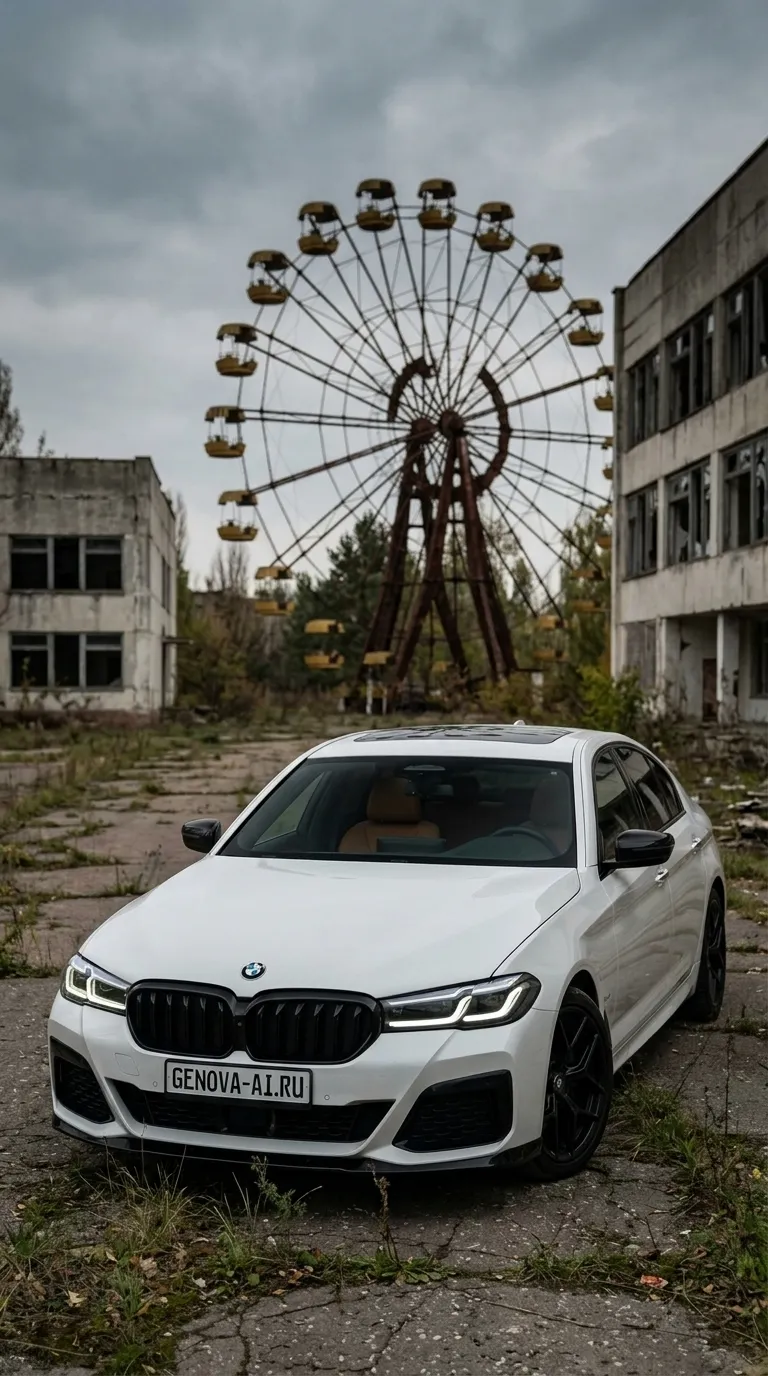 Призрак Чернобыля: Автомобиль Среди Руин — кадр 4